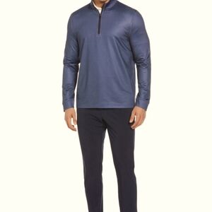 Ben Hogan Blue Quarter-Zip Pullover